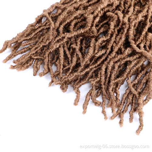 Wholesale Factory Price Crochet Hair New Locs Synthetic Crochet Braid Hair Soft Long Goddess Locs  Braids Hair Extension